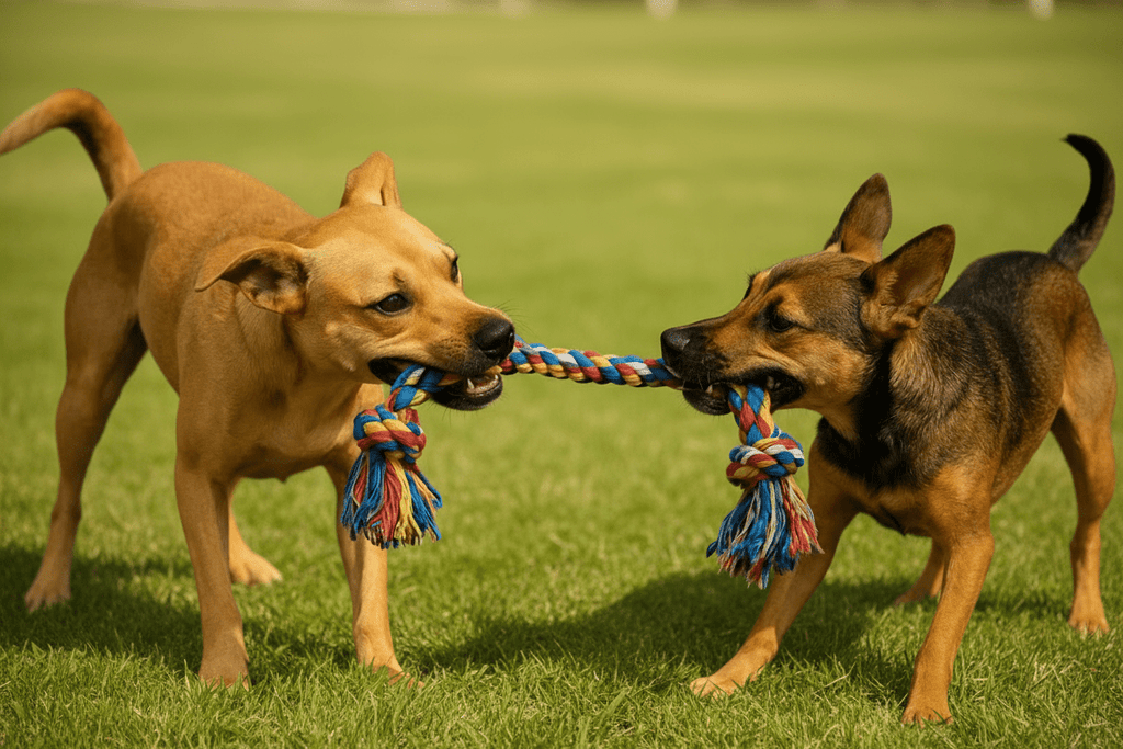 4 - Knot Rope Tug Toy | Dog Tug Toy | Cotton rope Tug toy (colour may vary) - Lickies Pet Munchies