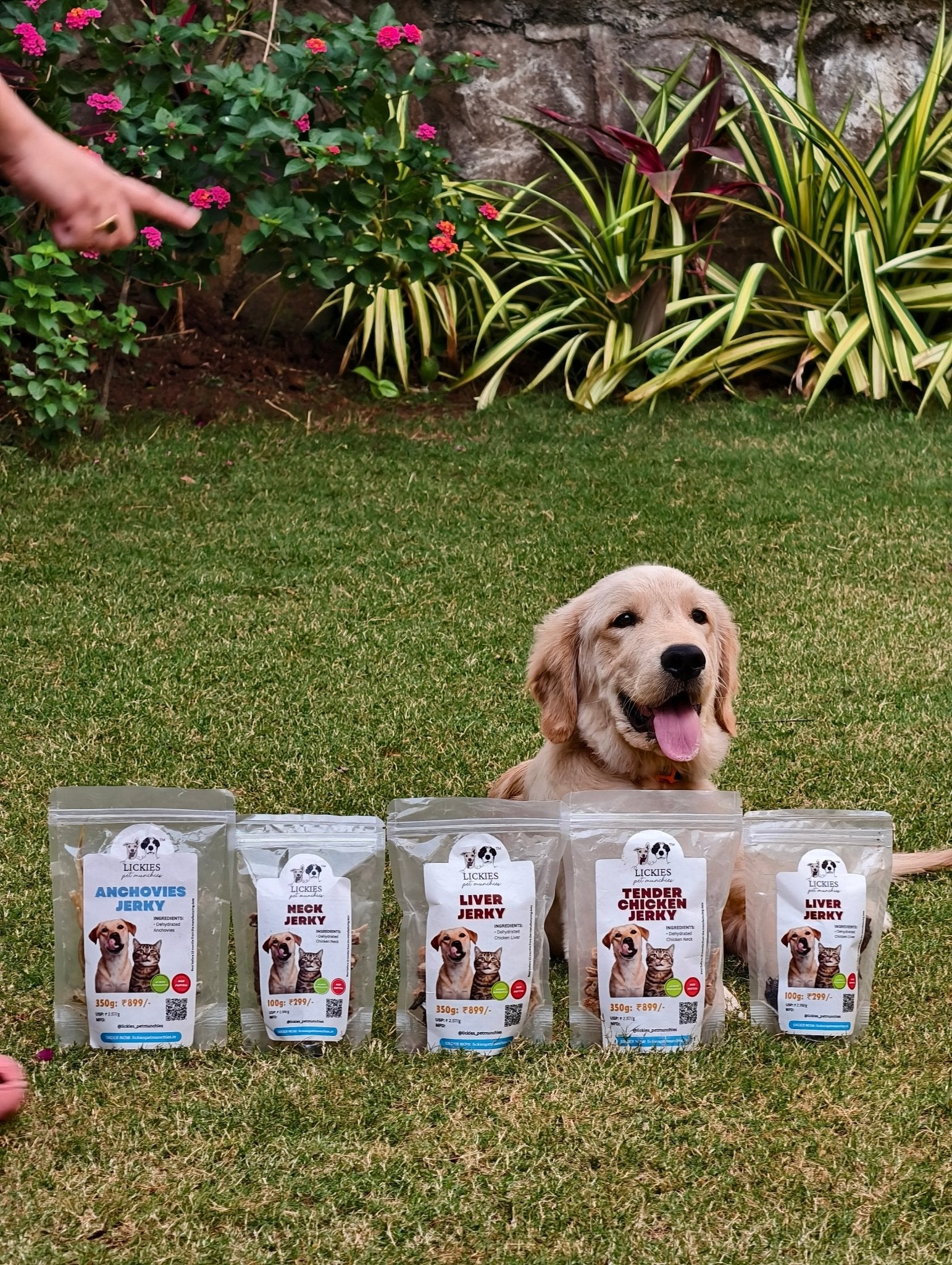 Chicken Neck Jerky | 100% Natural Dehydrated chicken neck - Lickies Pet Munchies