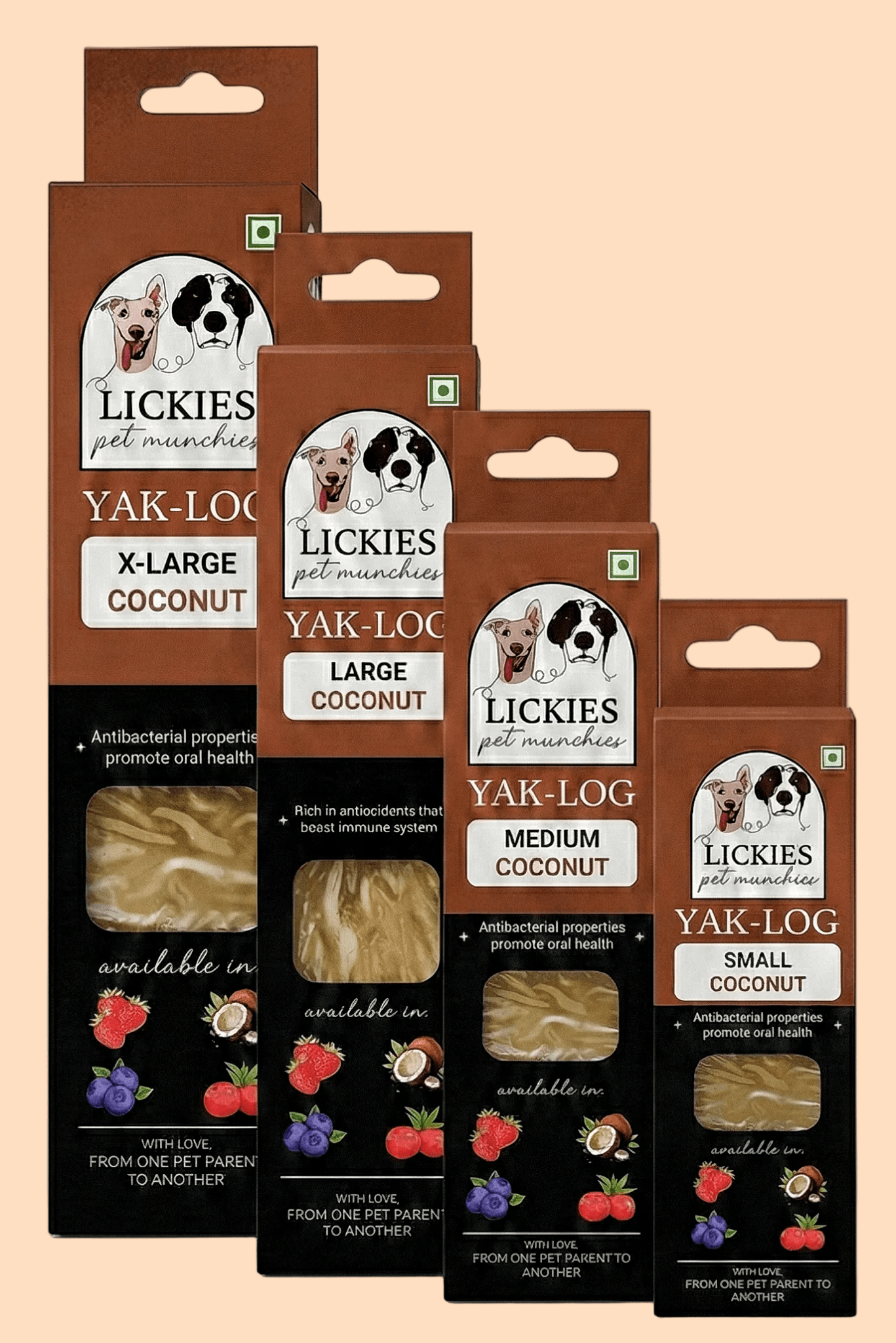 YAKLOG | Coconut Flavor | Milk Cheese Chew - Lickies Pet Munchies